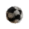 Černobílá chlupatá kulička